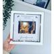 Personalised 3D Box Photo Frame Gift Pregnancy Announcement Promoted to Grandparents Diamonds Inside Grandma Nan Grandad Gift