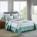 3 Piece Printed Quilt Bedspread Set Bedding Coverlet King Turquoise