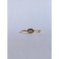 10Kt Solid Gold Ring, Aquamarine Gemstone Ring, Genuine 9Kt Stamped Anniversary Gift Birthday Ring