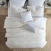 Marilla 100% Cotton Clipped Dots Stripes Jacquard 5-Piece Bedding Comforter Set