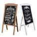 2-Side Rustic Magnetic A-Frame Chalkboard Sign Extra Large 40x20 Free Standing