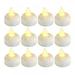 12 PCS Waterproof Flameless Floating Tealights Warm White Battery Flickering LED Tea Lights Candles - Wedding Party Centerpiece Pool & SPA