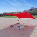 2-3 Person Beach Tent Sun Shelte Canopy Large Outdoor Shade UPF50+ Red