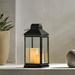 Christopher Knight Home Wendell Outdoor 16 Stainless Steel Lantern by Black/ Clear