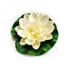 Final Clear Out! 1Pack Simulation Lily Pads for Ponds Artificial Lotus Realistic Water Lily Pads Leaves & Floating Foam Lotuses for Garden Koi Fish Pond Aquarium Pool Wedding Decor White