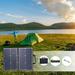 Big Holiday 50% Clear! 60W Solar Panel Folding Kit Dual USB Port/Stand Monocrystalline Portable Outdoor Charging Energy Storage Electricity Gifts