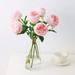 UKELER Pink Austin Roses Wedding Bouquet 4 Pcs Real Touch Latex Artificial Flowers for Home Decor Flower Arrangement Wedding Centerpieces Valentine s Day Gift