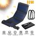 DFITO 80W USB Solar Panel Kit Folding Power Bank Portable Sun Power Solar Panel Charger for Outdoor Camping Hiking Phone Charger