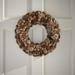 Christopher Knight Home 18.5 Pine Cone and Glitter Artificial Christmas Wreath Champagne by - Champagne + Glitter