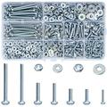 651Pcs Machine Screw Phillips Pan Head Set Screws Assorted Nuts and Bolts and Washers Cabinet Door and Drawer Screws #8-32#6-32#2-1/2