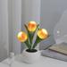 Tulip Lamp Lights Battery/Rechargeable Table Lamp Desk Lamp Led Simulation Tulip Night Light with Vase Table Lamp Ornaments for Home Living Room Desktop Decor for Home Decor