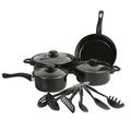 Tomshoo Family Friendly Kitchenware Set Non Stick Pots And Pans 13 Piece Kitchen Utensil Set for Cooking Together