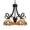 Chloe Lighting Tiffany-Style Victorian Design 5-light Dark Bronze Chandelier