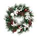 Transpac Artificial 24 in. Multicolored Christmas Bright Ornament Wreath