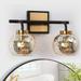 Beyond Modern Black Gold 2/3/4-Light Bathroom Mercury Glass Vanity Lights Wall Sconces 2-Light