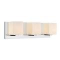 CWI Lighting Satin Nickle 3 Light Vanity Light With Satin Nickel Finish - Satin Nickel