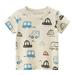 ZHAGHMIN Boys Shirts 3T Toddler Kids Baby Boys Girls Cars Short Sleeve Crewneck T Shirts Tops Tee Clothes for Children Teen T Quick Dry Shirt Boys Muscle Boys Summer Top Quick Dry T Shirt B