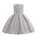 ZHAGHMIN Fashion Dresses for Girls Girls Dress Skirt Flower Prints Birthday Princess Girl Wedding Dress for Clothes Girls Summer Dresses Size 7/8 Daisy Dress for Girls Toddler Wedding Dresses for A