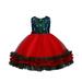 Toddler Girls Dress Short Sleeve Mini Dress Casual Print Green 100