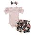Kids Romper Shorts Bodysuit+Flower Print Girls Baby Set Clothes Outfits Girls Outfits&Set Girls Size 7 Clothes