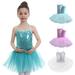 SILVERCELL Girls Camisole Ballet Leotards Sparkly Dance Dress with Tutu Skirted Sequin Ballerina Costume for Toddlers 3-8 Years