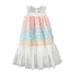 Princess Dresses for Girls Sleeveless A Line Short Dress Casual Print White 130