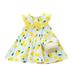 Cute Dresses Set Outfits Princess Dress Print Kids Toddler Bag Girls Baby Casual Strawberry Girls Dress&Skirt