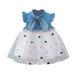 Girls Dresses Sleeveless Midi Dresses Casual Print White 100