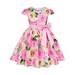 ZHAGHMIN Fashion Dress Teen Girls Dress Summer Girls New Short Sleeved Children S Skirt Elegant Casual Dress dress Daily Wear. Toddler Christmas Dress Flag Dress for Kids Kids Christmas Dresses