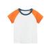 ZHAGHMIN Shirt Kids Toddler Kids Girls Boys Short Sleeve Basic Color Block T Shirt Casual Tees Shirt Tops Solid Color Sleeve Kid Boys Graphic Long Sleeve Shirt Boys Cool Shirts Long Sleeve Tee Shirt