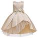 Dresses for Girls Sleeveless Mini Dress Casual Print B 130