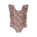 Bagilaanoe Toddler Baby Girl One-Piece Swimsuit Print Fly Sleeve Swimwear 6M 9M 12M 18M 24M 3T Kids Ruffle Bathing Suit