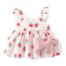 Flower Girl Dress Sleeveless Fashion Dress Casual Print White 10