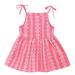 Girl s Summer Dresses Sleeveless Casual Dress Casual Print Watermelon Red 140
