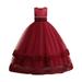 ZHAGHMIN Flower Girl Dresses for Wedding 5 New Middle And Big Children S Princess Dress Dress Long Mesh Tutu Dress Girl Performance Piano Dress Kids Girls Girls Size 4 Clothes Summer Long Dresses Ca