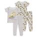 Cutie Pie Dreamers Baby Boy & Toddler Boy 4 PC Tight Fit Cotton Sleepwear Pajamas Sizes 12 Months-4T 12M-4T