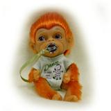 The Ashton-Drake Galleries Dance To Your Own Beat Happy Little Handfuls Monkey Doll Miniature Monkey Baby Truetouch Silicon 4-inches