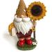 Sunflower Gnome Ornament Resin Dwarf Figurine Outdoor Garden Sculpture For Lawn Patio Patio Decor