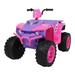 All Terrain Vehicle Dual Drive 12V7AH with Slow Start Children s Electric Motorcycle Kids Electric Car Ride on Truck Toy Car Sports Car for 3 to 7 Years Old Toddlers Boys and Girls Gift Pink&Purple