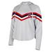 Women's Concepts Sport Gray Boston Red Sox Register Fleece Long Sleeve Hoodie Top