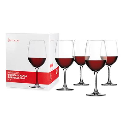 Wine Lovers 20.5 Oz Bordeaux Glass (Set Of 4) by Spiegelau in Clear