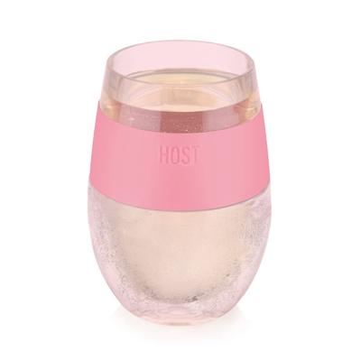 Wine Freeze Cooling Cup In Translucent Pink by HOST in Pink