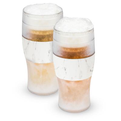 Beer Freeze Cooling Cups (Set Of 2) In Marble By by HOST in Marble