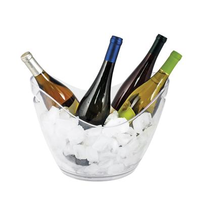 Chill 4 Bottle Modern Ice Bucket By True by True in Clear