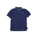 Polo by Ralph Lauren Short Sleeve Polo: Blue Tops - Kids Girl's Size 12