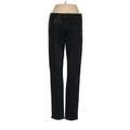 Joe's Jeans Jeggings - Mid/Reg Rise Straight Leg Boyfriend: Black Bottoms - Women's Size 26 - Black Wash