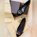 Louis Vuitton Shoes | Authentic Louis Vuitton Ballet Damia Flats In Patent Leather & Damier Ebene | Color: Brown | Size: 38.5