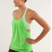 Lululemon Athletica Tops | Lululemon Green Gingham Sports Bra Tank Top 6 | Color: Green/White | Size: 6