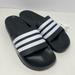 Adidas Shoes | New Men’s Adidas Adilette Shower Slide Sandals Black And White Size 13 | Color: Black/White | Size: 13