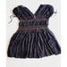 Free People Dresses | Free People Small Women's Black Love On The Run Mini Dress W/ Embroidery | Color: Black | Size: Xs